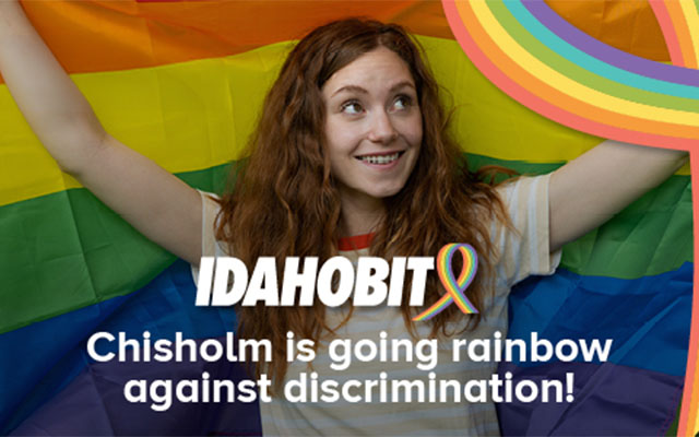 Chisholm is going rainbow against discrimination join IDAHOBIT day.